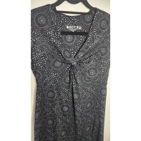 Soybu V-Neck Sport Activewear Cap Sleeve Sheath Dress Size XS - Picture 3 of 4